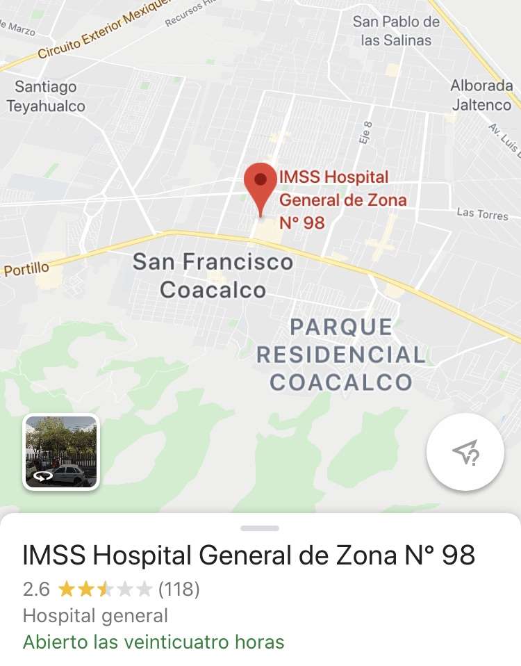 SE REPORTA DELICADA 