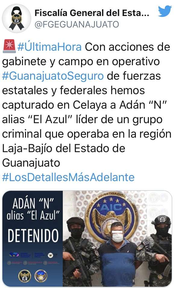 El comunicado de la fiscalía estatal 