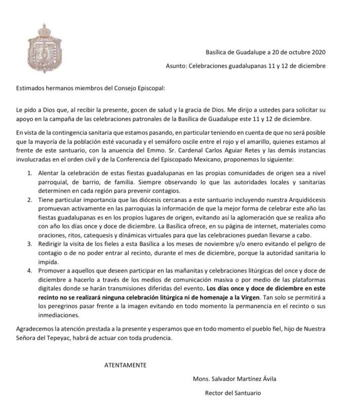 El comunicado 