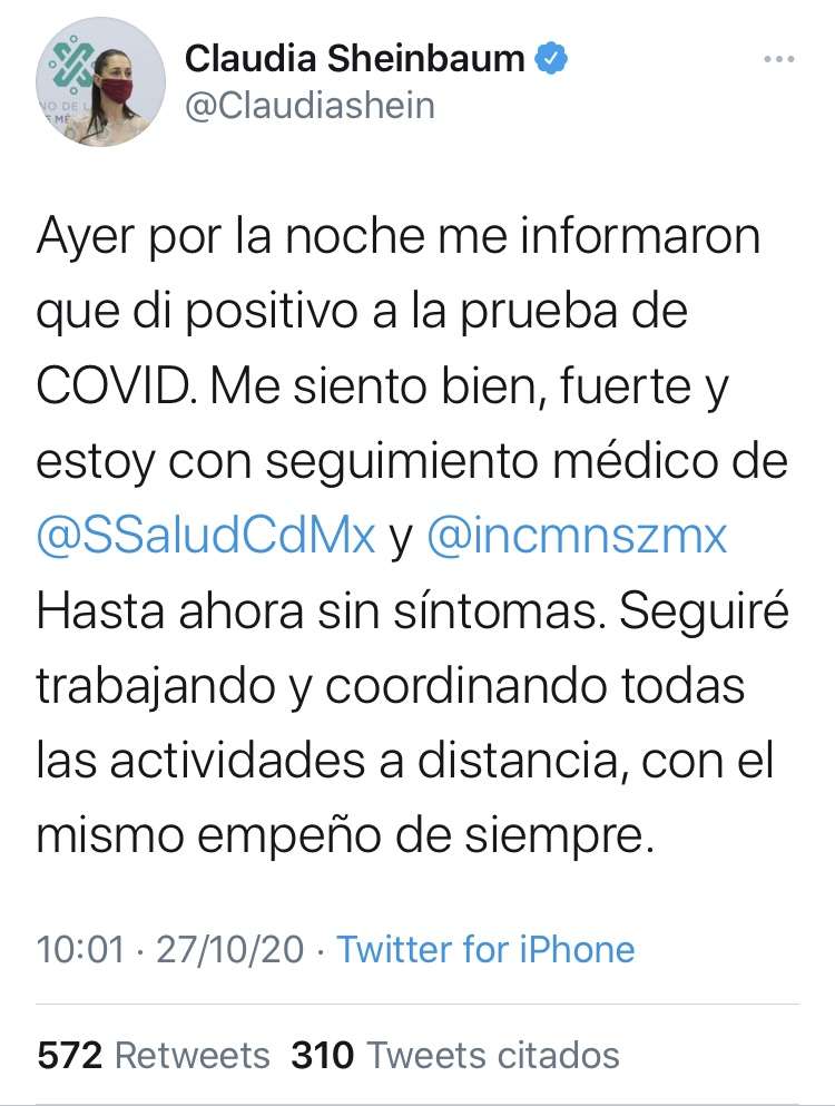 Se pronunció asintomática 