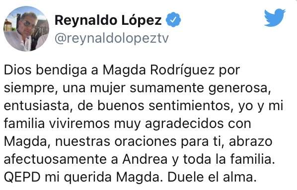 Lamentan su muerte 
